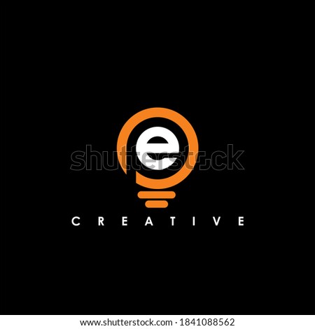 PE Letter Initial Logo Design Template Vector Illustration	
