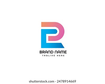 PE Letter Logo design Template