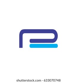 Pe logo letter design vector