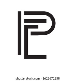PE Logo Letter Vector Illustration