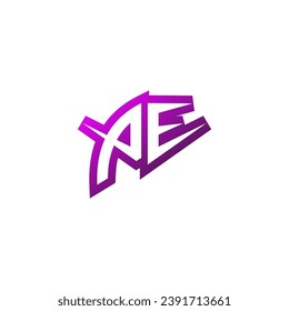 Soporte inicial del logotipo del emblema PE Premium y concepto de diseño de juegos