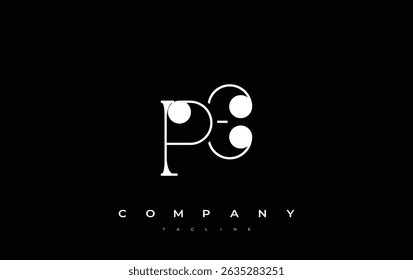 PE Typography Logo Design. Stylish monogram design depiction featuring the letters P and E combined in an artistic signature style, delivering a unique and creative visual representation.