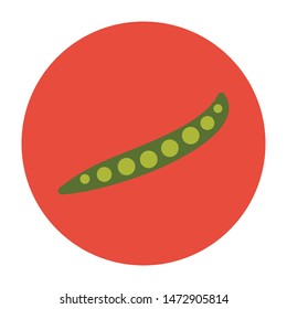pea flat icon.You can be used pea icon for several purposes like: websites, UI, UX, print templates, presentation templates, promotional materials, web and mobile phone apps