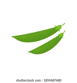 Pea fresh icon. Healthy food tasty symbol. Vector isolated on white.
