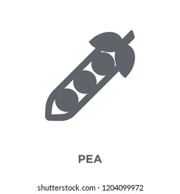 Pea icon. Pea design concept from Fruit and vegetables collection. Simple element vector illustration on white background.