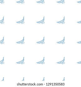  pea icon pattern seamless white background. Editable line  icon.  icon pattern for web and mobile.