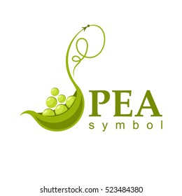 Pea icon. vector symbol