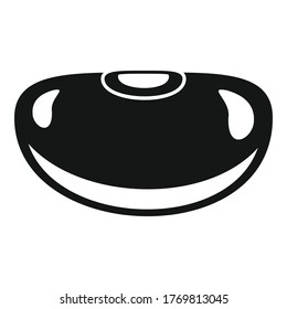 Pea kidney bean icon. Simple illustration of pea kidney bean vector icon for web design isolated on white background