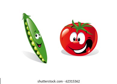 pea and tomato