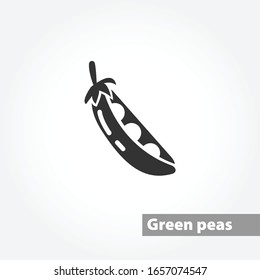 Icono de vector de pea sobre fondo blanco