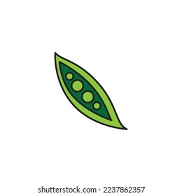 diseño vectorial de icono vegetal de pea