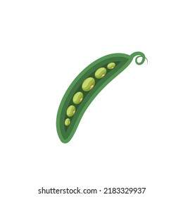 Pea vegetable vector icon line colored. EPS 10.... Peas pod flat illustration... Farm market product. Vegetarian food... Fresh healthy organic food... Crop concept for vegan. Isolated on white