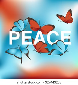 Peace : Abstract Background : Vector Illustration