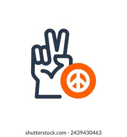 Peace Advocacy Network Vector Icon Illustration