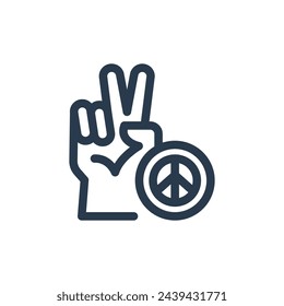 Peace Advocacy Network Vector Icon Illustration