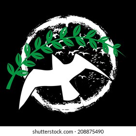 peace birds vector art