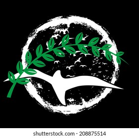 peace birds vector art