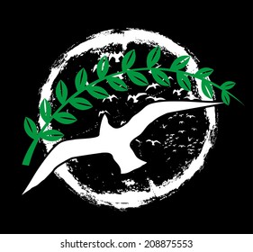 peace birds vector art