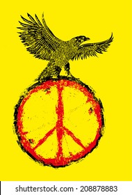 peace and birds vector art