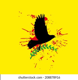 peace and birds vector art