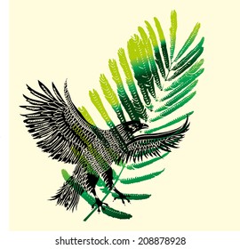 peace and birds vector art