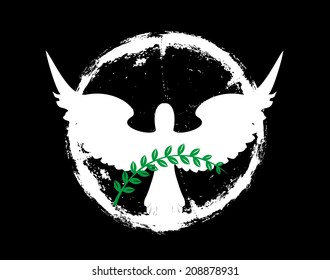 peace and birds vector art