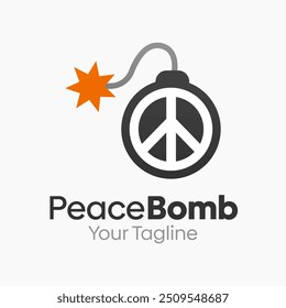 Peace Bomb Logo Design Template. Good for Business, Agency, Community and Organization