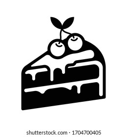 Peace of cake vector icon