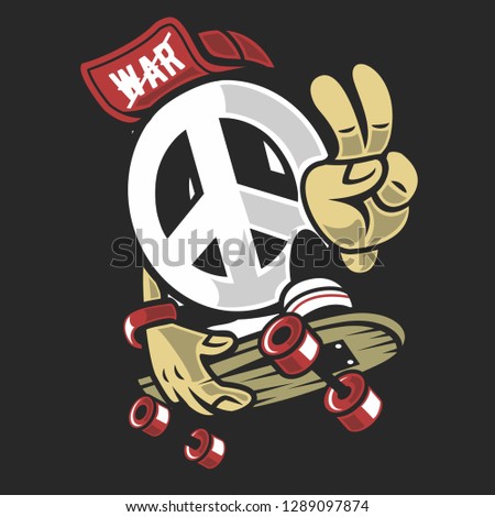 Peace Cartoon Character