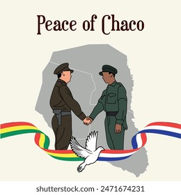 Peace of Chacho, peace signing between Paraguay and Bolivia for the end of the Chaco War