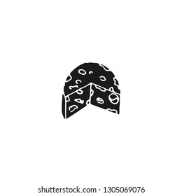 peace of cheese vector draw