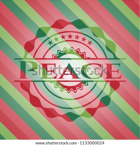 Peace christmas style badge.. Stock photo © 