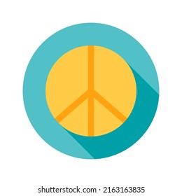 Peace Circle Icon. Vektorgrafik des Militärzeichens.