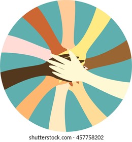 Peace Colorful Hands 