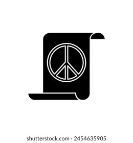 peace concept line icon. Simple element illustration. peace concept outline symbol design.