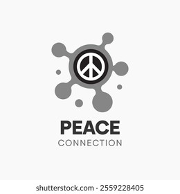 Peace Connection Logo Design Template. Good for Business, Agency, Community and Organization.