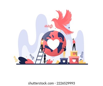 peace day illustration vector design for day of peace event vector