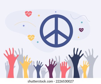 peace day illustration vector design for day of peace event vector