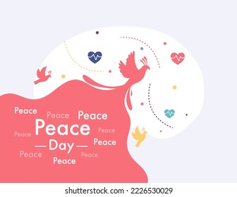 peace day illustration vector design for day of peace event vector