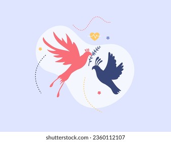 peace day illustration vector design for day of peace event vector