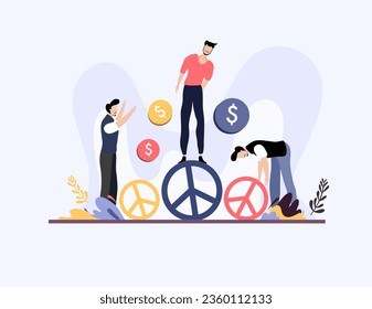 peace day illustration vector design for day of peace event vector