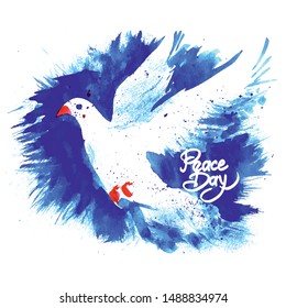 Peace Day International. Dove - a symbol of peace