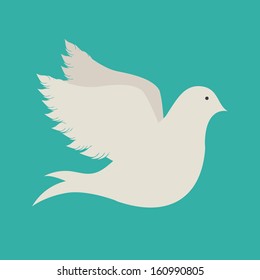 peace design over blue  background vector illustration