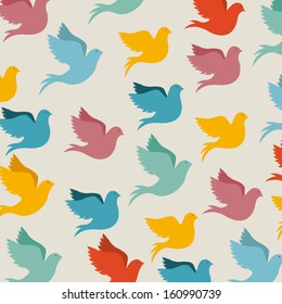 peace design over gray background vector illustration