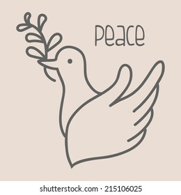peace design over gray background vector illustration 