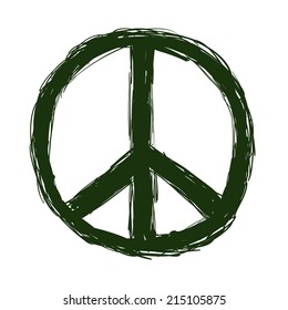 peace design over white background vector illustration