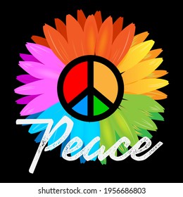 Peace Design ready Editable Vector file for t-shirt, poster, mug, phone case, tote bag etc.