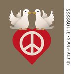 Peace digital design, vector illustration 10 eps graphic