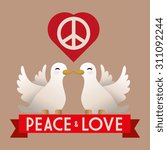 Peace digital design, vector illustration 10 eps graphic