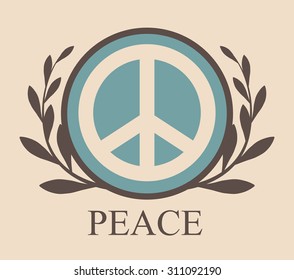 Peace digital design, vector illustration 10 eps graphic
